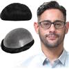 Lordhair Protesi Capelli Uomo, Pelle Super Sottile da 0,08 mm Parrucca da Uomo per Sistema Capillare da 8x10 Pollici Dimensione Della Base