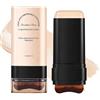 EONFAVE Full Coverage Foundation Stick, fondotinta multiuso, crema fondotinta makeup con pennello, correttore lunga durata a doppia testa e contour stick, impermeabile, finitura makeup naturale opaca