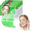 Impoditiongs 60 Pcs Maschera Occhi di Aloe Vera,Patch Occhi Idratante, Maschera Occhi Idratante,Contorno Occhi Skin Care Maschera,idratante,Contorno Occhi Skincare,Skin Care Uomini e Donne (verde)