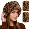 Hifot Fascia per Capelli Invernale Pelliccia Donna con Guanti Senza Dita, Colbacco donna, Fascia Sci Costume Invernale Fasce Inverno Paraorecchie