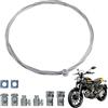 Annlpoy 1.3m Cavo Frizione Universale freno bici moto throttle cable repair kit dell'acceleratore sostituzione,con Morsetti Regolabili, Adatto per Moto, Motocross, e Quad - Kit di Riparazione Completo