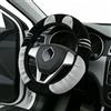 Annlpoy Coprivolante Invernale in Peluche, Universale, 37-38 cm, Nero e Grigio