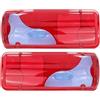 Generisch 2x Lenti per Fanali Posteriori Sinistra Destra Set di Fanali Posteriori in Vetro per Camion Compatibili con MAN TGA TGL TGM TGS 2016+ Mercedes Sprinter 906 2006+ VW Crafter Pianale 2006-2016