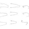 Annlpoy 9x morsetti a molla di fissaggio dei fari in acciaio - Morsetti a molla universali per lampadine H1, H3, H4, H7 - OE 5ZHSFULLKIT - Set completo per fari di auto (auto, camion) - Ricambio di alta quali