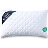 Amazinggirl Cuscino Letto 40x80 cm - Cuscini per Divano Arredo e Decorazione in Microfibra Morbida - Guanciale per Dormire Certificato OEKO-TEX Lavabile a 60 Gradi Traspirante Indeformabile Bianco 40 x 80 cm