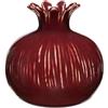 RITUALI Domestici - BENESTO Vaso Melograno Rosso M, 12.5x12.5x12.5h cm, Collezione in Ceramica
