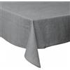 GALILEO Tovaglia 140x240 cm antimacchia, effetto lino, 10 posti tavola, grigio scuro, Solid Sibilla