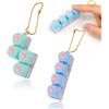 THQAE 2 pezzi Tastiera Fidget Toys per Adulti,Zampa di gatto Portachiavi Fidget Tastiera,Fidget Clicker Keychain,per Decompressione Decorazione