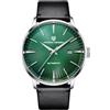 TYBERLEY Moda Uomo Orologio Meccanico Automatico Acciaio Inox Cinturino in Pelle Impermeabile Semplice Orologi da Polso Business sportivo PD2770