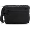 Hedgren EYE - Borsa a tracolla da donna con protezione RFID, impermeabile, con chiusura lampo e cinghia regolabile, 22 cm, nero