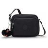 Kipling Borsa a tracolla Hubei, Tonalità nera, 7.75''L x 6''H x 3.25''D
