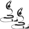 HYS Cuffia Auricolare 3,5 mm, Solo para escuchar, Gancio Auricolare compatible con radios bidireccionales como micrófono de mano (G-2)