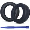 umvowuxa Cuscinetti auricolari di ricambio per PS5, compatibili con cuffie wireless Sony Playstation 5, PS5 Pulse, 3D, in pelle proteica e spugna elastica (blu scuro)
