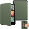 MoKo Custodia Compatibile con 7 Kindle Paperwhite(12a Gen-2024) e Kindle Colorsoft Signature Edition 2024, Custodia Leggera con Cinghia Auto Wake/Sleep,NON per Kobo Aura 2/Remarkable, Celadon