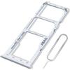 ExtKry Porta SIM per Samsung Galaxy A21s Vassoio SIM,Bianco | Qualità originale slot SIM porta scheda slot scheda SIM vassoio porta per scheda SIM con pin espulsione.