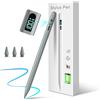MEKO Penna Per Apple Ipad 2018-2025, Ipad Pen con LED Power Display,3x Ricarica rapida Penna iPad Compatibile con iPad 11/10/9/8/7/6''M2/M3,Air 3/4/5/Mini 5/6/7,Pro 11/12.9/13M4,M5 (grigio)