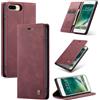 Ottcooed Cover per iPhone 8 Plus/iPhone 7 Plus Custodia, Cover Pellicola a Libro Portafoglio in Pelle Porta Carte Protettiva Slot per Scheda Flip Case con iPhone 8 Plus/iPhone 7 Plus, Rosso vino