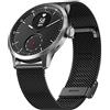 Hiseus Cinturino in Metallo Compatibile con Withings ScanWatch 42mm, Cinturino di Ricambio Regolabile in Acciaio Inox Compatibile con Withings Steel HR 40mm/Steel HR Sport Cinturini (Nero)