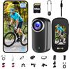 Bextgoo Action Cam, Body Cam 4K 64 GB, POV Camera Impermeabile IP65, Action Camera con Batteria da 1200 mAh, Compatta per Vlogging, Perfetta Come Telecamera Moto Casco, Telecamera Sci