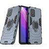 MaiJin LuluMain Compatibile con Xiaomi Mi 10 Lite 5G Cover, Custodia Armor Anello Cavalletto (Funziona con il Supporto Magnetico per Auto) Case Paraurti (Blu Navy)
