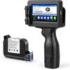 Eurannit E55 Stampante Portatile a Getto d'Inchiostro - Testina 12,7mm con Inchiostro Rapido W6900K per QR Code, Barcode, Loghi e Seriali su Cartone, Plastica, Metallo