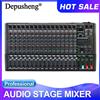 DEPUSHENG Console di missaggio Depusheng PA16 Mixer audio DJ professionale Scheda audio Interfaccia sistema da tavolo 16 canali Digitale 99 Effetto riverbero
