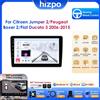 Hizpo Android Car Multimedia Player per Fiat Ducato 3 Citroen Jumper Peugeot Boxer 2 2006-2022 10.33 "GPS Carplay RDS Stereo DSP