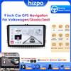 Hizpo 2din Carplay Android 14 UIS7862 Autoradio Lettore Multimediale per Volkswagen Golf Polo Tiguan Passat B7 B6 SEAT Leon DSP RDS