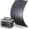 ALLPOWERS R600 Powerstation con Solarpanel 100W, batteria LiFePO4 299Wh generatore da campeggio 600W alimentatore per camper di Backup domestico