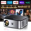 HORLAT Proiettore Android HORLAT 1600 Ansi Lumen per Esterni, Beamer Full HD 1080P, Proiettore WiFi 4K Video, Dispositivo per Home Theater e Giochi 3D