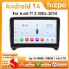 HIZPO Autoradio Android 9" Hizpo 2Din per Audi TT MK2 8J 2006 - 2014 Snapdragon 6115 Navigazione GPS SWC DSP 4G BT CarPlay 360 ° CAM