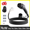 dé Cavo di ricarica di tipo 2 per veicoli elettrici per aprire l'estremità 7kW 1 fase 32A Wallbox cavo di ricambio 5m 7m 10m 15m 20m 25m TPU 230V