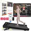 Superun Tapis roulant pieghevole 9% inclinato 3,8 mph/6 kph Tappetino da passeggio per tapis roulant domestici Schermo LCD Monitoraggio APP Macchina per esercizi con motore 3.0 HP