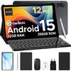 DOOGEE Tab E3+ Tablet 2 in 1 PC Gemini AI 12" Helio G100 32GB(8+24) 256GB 8800mAh Batteria Doppi altoparlanti Android 15 Smart Pad