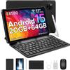 DOOGEE Tab A9+ 2 IN 1 Smart Tablet 11 ''Schermo Android 15 20 GB di RAM (4 + 16) 64 GB di ROM 8580 mAh Batteria Doppi altoparlanti Widevine L1