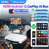 CarlinKit UHD Android 13 SDM660 6225 CarPlay Ai Box Scatola di streaming HDMI per Netflix GPS Wireless CarPlay Android Auto 8 GB + 128 GB