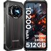 DOOGEE Versione globale DOOGEE S119 Telefono robusto Display posteriore da 1,32" 6,72" 32 GB (8 + 24) 512 GB Fotocamera da 100 MP Batteria da 10200 mAh Cellulare NFC