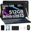 DOOGEE T40 Pro Tablet 12 "IPS 2.4K 20GB(8+12) 512GB Helio G99 10800mAh Batteria di grandi dimensioni Quad Altoparlante 7.6mm Smart Pad ultrasottile