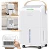 7MAGIC Deumidificatore 16 L/Giorno, Deumidificatore Elettrico con Tubo Di Scarico 1,2 m, Deumidificatore Stanza con Display A LED