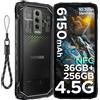 DOOGEE Blade10 Telefono robusto Ultra Energy Gemini AI 10.7mm Batteria ultrasottile 6150mAh Android 15 Widevine L1 Smartphone NFC