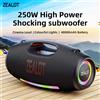ZEALOT-S89 Altoparlante Bluetooth portatile impermeabile da 250 W, subwoofer Boombox esterno wirelessTri radiatori passivi-bassi profondi
