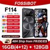 Fossibot F114 Android 15 Telefono robusto ultrasottile 16GB(4+12) 128GB 50MP+8MP+2MP Fotocamera 5000mAh 18W 6.67''HD+ Display Smartphone