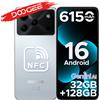 DOOGEE Note56 Pro - Smartphone Android 16 con Gemini AI, schermo da 6.56", batteria da 6150mAh, 32GB di RAM (4+28), 128GB di memoria, Widevine L1