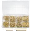 HAOCHEN 720 Pezzi Assortimento di Chiodi, Chiodi per Muro per Appendere Quadri da Parete, Lavorazione Legno, Cartongesso e Pino