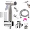 ZQZXD Bidet Portatile Kit Doccetta,Spruzzatore per WC con doppia modalità,doppio interruttore, in Acciaio Inossidabile, con Deviatore 2 Vie, con Tubo 1,5m e Supporto