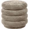 Ferm Living - Pouf Round - Beige - Velluto - Designer Trine Andersen