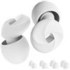 Dryxog 8 Pezzi Tappi Orecchie Dormire Tappi per Orecchie Antirumore Cuffie Antirumore Lavoro Riutilizzabili Cuffie Cancellazione Rumore Noise Cancelling Headphones per La Notte (Nero)