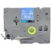 BROVACS Nastro laminato bianco su blu, compatibile con stampanti Brother P-Touch TZ535 TZe 535, 12 mm, OPA4535, 12 mm