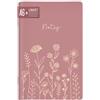 Häfft paper&you® taccuino A6+ a righe Fiori fini rosé con 64 pagine, taccuino con copertina morbida piccola, mini diario con linee - Sostenibile & rispettoso con il clima