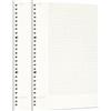 Zelten 2 Pack B5 120 fogli/240 pagine Connell Loose Leaf Punched Paper Refills carta per 26 Hole Binder Personal Organizer Diary Notebook Refillable Planner